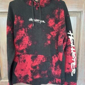 Hollister Red and Black Hoodie